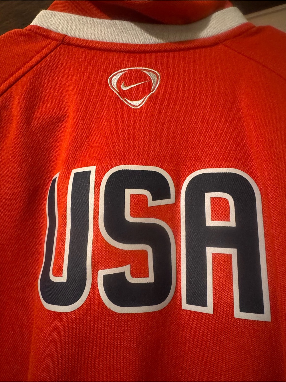 NIKE SOCCER RED GREY 2XL ZIP UP JACKET EUC